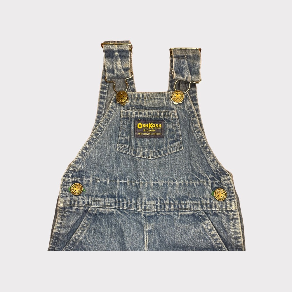 OshKosh B’gosh Vintage Classic Light Wash Denim Overalls - Picture 2 of 6